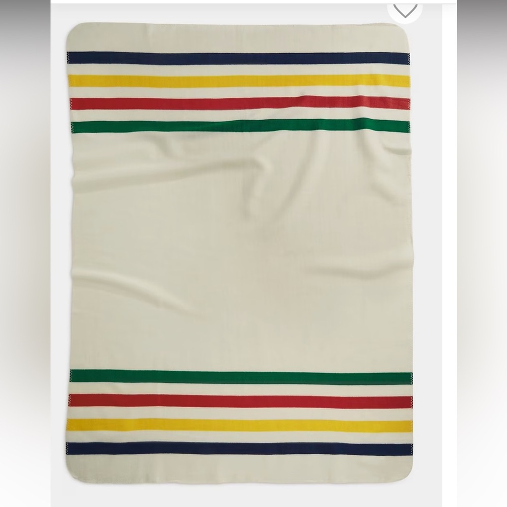 HBC- Hudson’s Bay-Striped Cream Throw-NWT